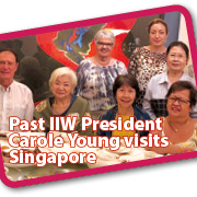 Past International Inner Wheel President, Carole Young visits Singapore