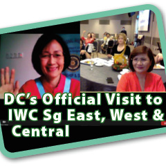 Dec 2020. Inner Wheel District 331. Official visit of DC Datin Gillian Lee to IWC Singapore East, West and Central