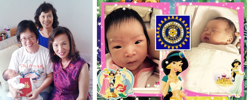 Birth of Angel Yeo to President Yvonne and Tiffany Lu to Olivia Wong