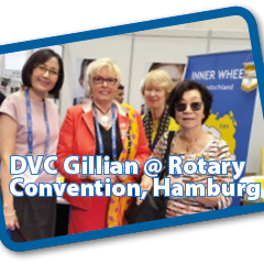 1-5 Jun 2019. DVC Gillian at Rotary Convention, Hamburg.